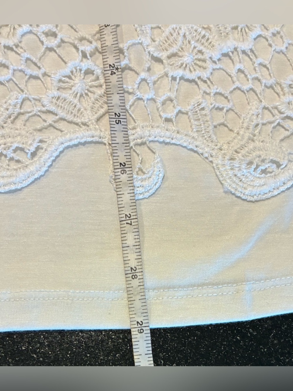 Adiva Top Lined White Lace short Sleeve White SZ. 3X NWT - Picture 14 of 14
